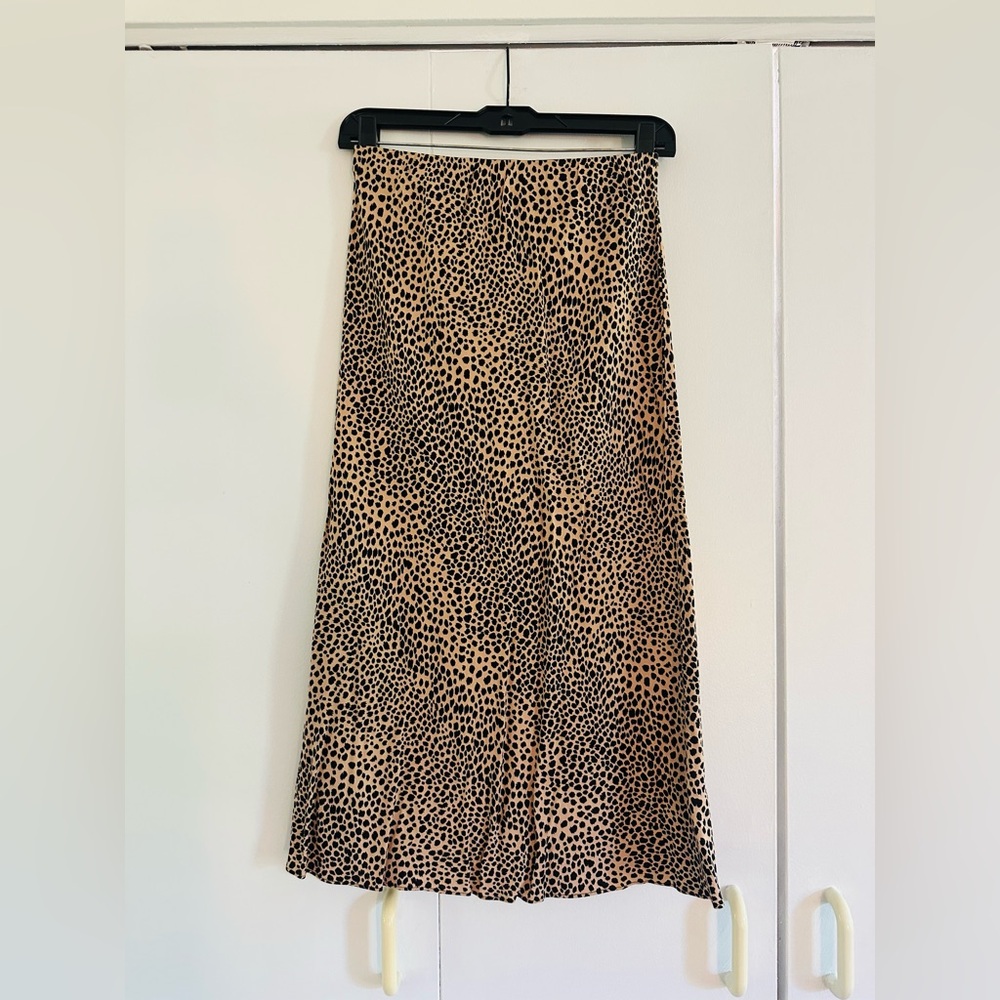 Jenni Kayne Cheetah Slip Skirt